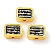 Alloy Enamel Beads ENAM-B001-02-2