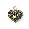 Heart Theme Tibetan Style Alloy Pendants PW-WG8919A-01-1