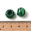 Synthetic Malachite Gemstone European Beads G-N342-03B-3