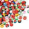 Pandahall 190pcs 19 style Handmade Polymer Clay Bead CLAY-TA0001-21-1