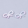 Rainbow ABS Plastic Imitation Pearl Links OACR-T015-01-01-2