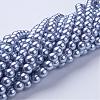 Glass Pearl Beads Strands HY-10D-B49-3
