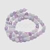 Natural Aquamarine & Rose Quartz & Amethyst Beads Strands G-K303-B07-10mm-2