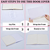 CRASPIRE 3Pcs Elastic Fabric Book Covers DIY-CP0007-42A-6