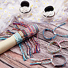 ANATTASOUL 12Pcs 12 Colors Polyester Braided Cord Bracelets Set BJEW-AN0001-56-5