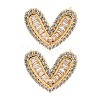 Rack Plating Heart Brass Stud Earrings EJEW-N055-37G-RS-1