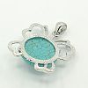 Synthetic Turquoise Jewelry Sets SJEW-J001-04-3