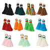 110Pcs 11 Colors Polyester Tassel Pendants FIND-TA0002-44-10