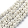 Natural Lava Rock Round Beads Strands X-G-E508-04-4mm-1
