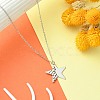 304 Stainless Steel Pendant Necklace for Women NJEW-JN04387-01-2