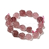 Natural Strawberry Quartz Beads Strands G-P534-A03-01-3