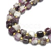 Natural Plum Blossom Tourmaline Beads Strand G-I376-D79-01-3