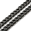 201 Stainless Steel Curb Chain Necklaces NJEW-Q336-10A-EB-2