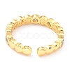 Adjustable Real 18K Gold Plated Brass Enamel Finger Rings RJEW-L071-22G-4