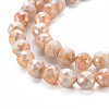 Opaque Baking Painted Crackle Glass Beads Strands EGLA-S174-19E-3