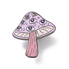 Mushroom with Eye Alloy Enamel Pin Brooch JEWB-R268-03-1