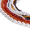 Bohemian Glass Beaded Multi Layered Necklaces for Women NJEW-K384-02B-3