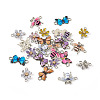 Boutigem 24Pcs 12 Styles Alloy Enamel Connector Charms FIND-BG0001-03-13