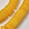 Natural Yellow Jade Heishi Beads Strands G-K208-26-6mm-02-3