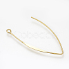 Brass Earring Hooks Findings X-KK-T020-27G-1