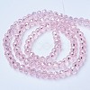 Electroplate Glass Beads Strands EGLA-A034-T1mm-B12-2