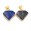 Natural Lapis Lazuli Pendants G-B012-03G-03-2