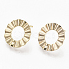 Brass Stud Earring Findings X-KK-T056-14G-NF-3