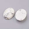 Natural Howlite Flat Back Cabochons G-G741-18x25mm-19-2