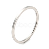304 Stainless Steel Simple Plain Band Finger Ring for Women Men RJEW-F152-05P-G-1