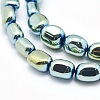 Electroplate Non-magnetic Synthetic Hematite Beads Strands G-L488-B-09-2
