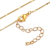 Teardrop Glass Beads Pendant Necklaces NJEW-JN03205-03-3