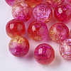 Transparent Crackle Acrylic Beads CACR-N002-09-1