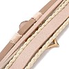 Imitation Leather Multi-Starnd Bracelets BOHO-PW0001-039K-4