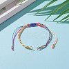 Adjustable Nylon Braided Cord Bracelet Making AJEW-JB00891-03-4