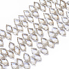 Electroplate Glass Beads Strands EGLA-E057-03B-02-1