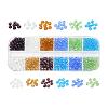 600Pcs 12 Colors Glass Beads EGLA-YW0001-09-1