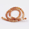 Natural Red Aventurine Beads Strands GSR6mmC023-2