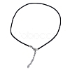 Waxed Cotton Cord Necklace Making MAK-S032-2mm-101-4