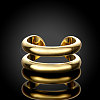 Resizable Brass Wide Band Cuff Rings RJEW-BB01648-2