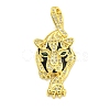 Brass Micro Pave Cubic Zirconia Pendants KK-K354-16B-G-1