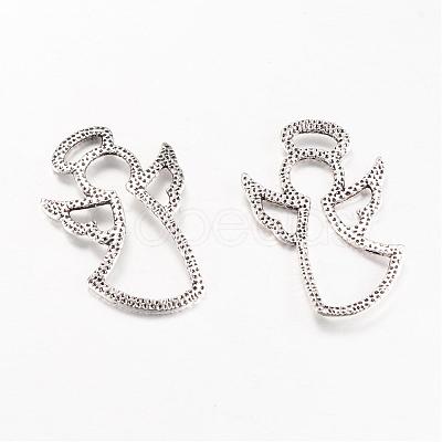 Tibetan Style Alloy Pendants TIBEP-Q063-13AS-RS-1