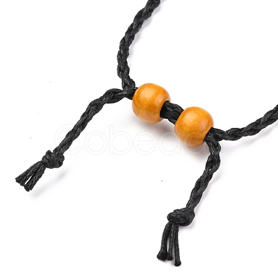 Adjustable Braided Waxed Cord Macrame Pouch Necklace Making NJEW-I243-A06-1