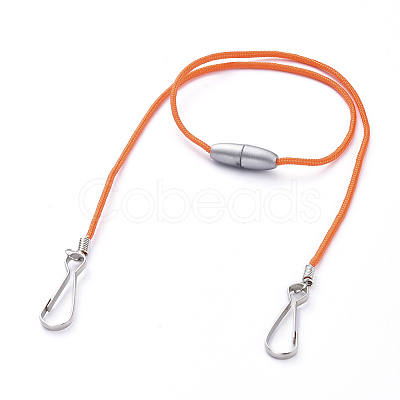 Polyester & Spandex Cord Ropes Eyeglasses Chains AJEW-EH00057-04-1