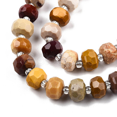 Natural Mookaite Beads Strands G-N327-08R-1