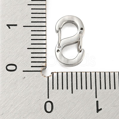 Non-Tarnish 304 Stainless Steel S Shaped Carabiner STAS-P358-01A-P-1