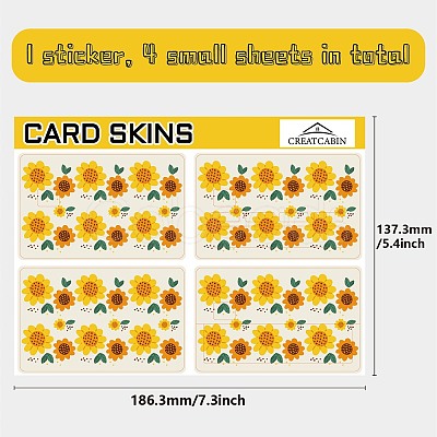 PVC Plastic Waterproof Card Stickers DIY-WH0432-030-1