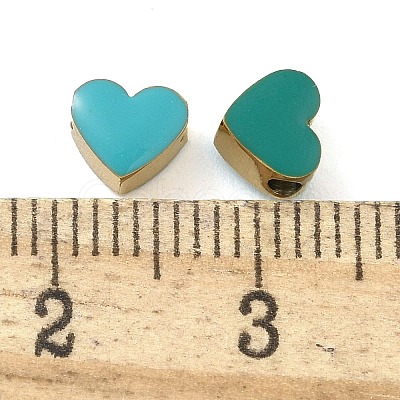 Ion Plating(IP) 304 Stainless Steel Enamel Beads STAS-B075-09G-04-1