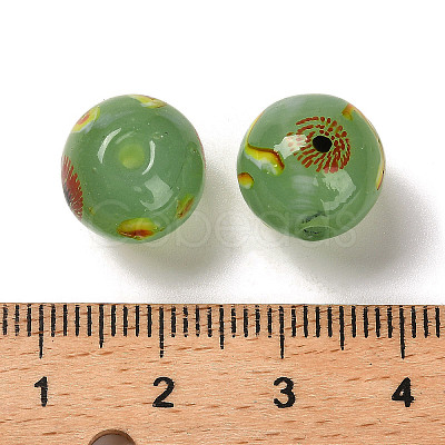 Handmade Opaque Lampwork Beads LAMP-C016-04B-02-1