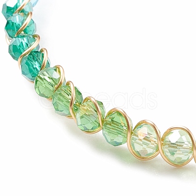 Glass Beaded Bracelet BJEW-JB08107-1