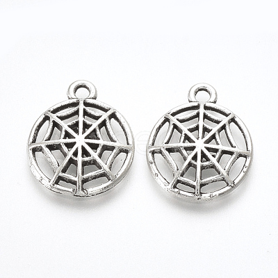 Tibetan Style Alloy Pendants TIBE-T010-30AS-RS-1